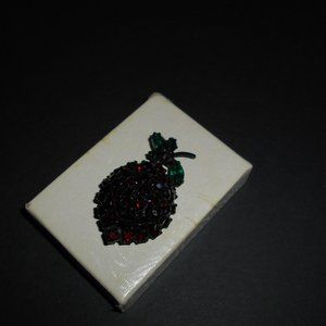 1950's Vintage Joseph Warner Signed Strawberry Brooch